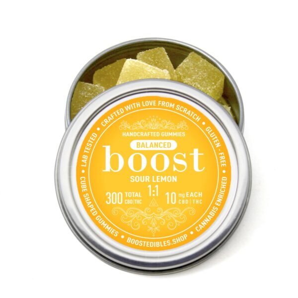 Boost Balanced 1:1 Sour Lemon Gummies