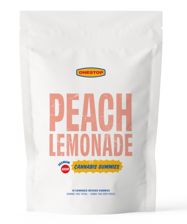 OneStop - Peach Lemonade THC Gummies 500mg