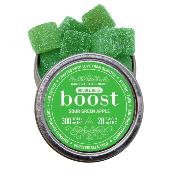 Boost THC Sour Green Apple Gummies