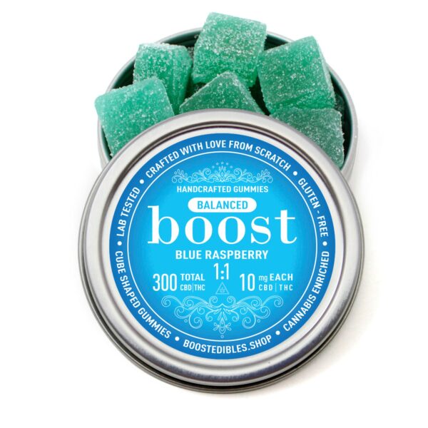 Boost Balanced 1:1 Blue Raspberry Gummies